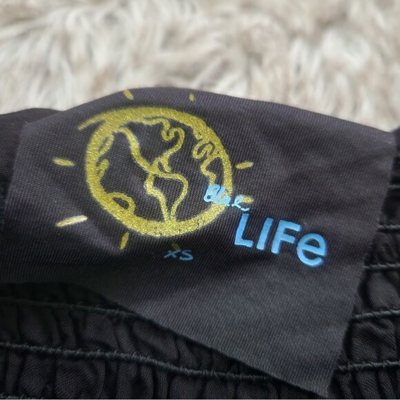 Blue Life Revolve Tasha Top Smocked Tube Top with Arm‎ Ties Black Size XS - Picture 3 of 8